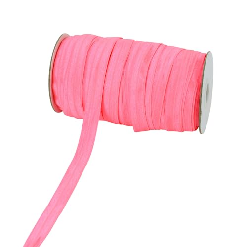 Blausky 1.5cm x 50 Yards Gummiband,Flache Gummibänder Nähen Stretch Spitzenbesatz Nähbänder Elastisches Farbband Spitzenborte Nähzubehör für Manschette Unterwäsche Dessous Haargummi,Farbe 15 von Blausky