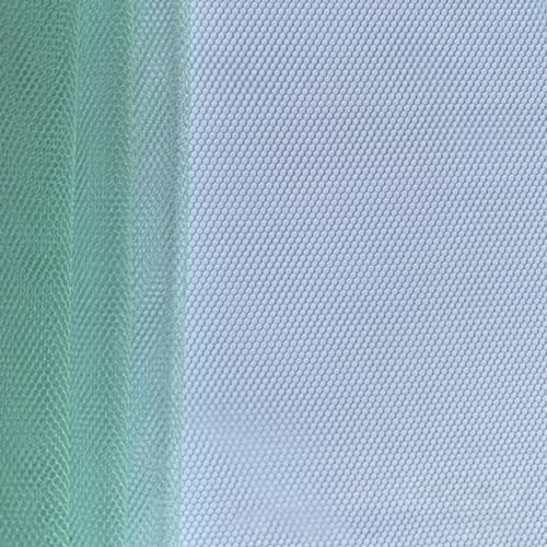 Blausky 1.6m x 1yard Soft Tüllstoff,Nähstoff Netzstoff Tüllband Tüll Stoffe zum Nähen Basteln Tulle Dekostoff Drapierstoff für Vorhang Hochzeitskleid Tutu Rock Tischläufer Schleife,Fruchtgrün von Blausky