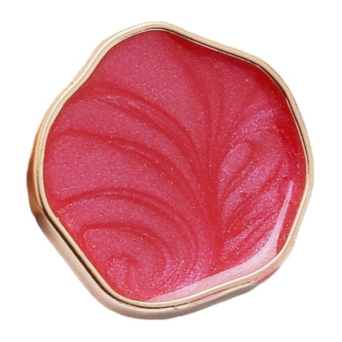 Blausky 10 Stück Glitzerknöpfe,Deko Knöpfe Retro Hemdknöpfe Mantelknöpfe Bastelknöpfe Zierknöpfe zum Basteln für Kleider Nähen DIY Handwerk Scrapbooking und Geschenk Deko,Rot,21mm von Blausky