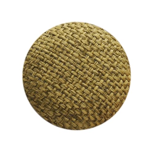 Blausky 10 Stück Knöpfe mit Stoffüberzug,Runder Metallschaft Ösenknöpfe,Nähknöpfe Stoffknöpfe Vintage Bastelknöpfe zum Ersatz Leinenknöpfe für DIY Basteln Geschenk Deko,Grasgrün,18mm von Blausky