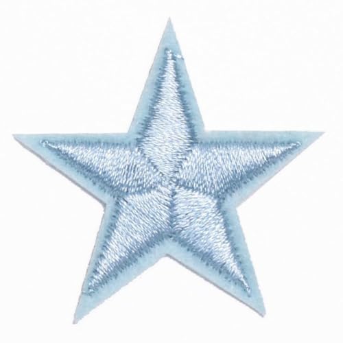 Blausky 10 Stück Stern Flicken Zum Aufbügeln,Aufbügelflicken Fünfzackiger Stern Aufnäher zum Nähen Bestickte Patches Stern Bügelbilder für DIY Kleidung Hosen Hüte Jeans 3.5x3.5cm,Hellblau Blausky 10 Stück Stern Flicken Zum Aufbügeln,Aufbügelflicken Fünfzackiger Stern Aufnäher zum Nähen Bestickte Patches Stern Bügelbilder für DIY Kleidung Hosen Hüte Jeans 3.5x3.5cm,Hellblau von Blausky