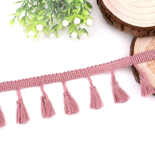 Blausky 10 Yards Quastenborte,Quasten-Nähkantenbesatz,Fransenband zum Nähen,Farbige Fransenborte,Fransen Trim,Dekorativer Besatz für Vorhang Lampenschirm Kostüm Tischdecke,Breite 4 cm,Altrosa Blausky 10 Yards Quastenborte,Quasten-Nähkantenbesatz,Fransenband zum Nähen,Farbige Fransenborte,Fransen Trim,Dekorativer Besatz für Vorhang Lampenschirm Kostüm Tischdecke,Breite 4 cm,Altrosa von Blausky