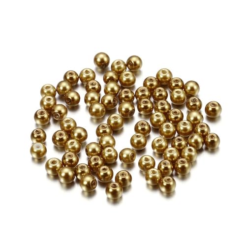 Blausky 100 Stück 6mm Bunte Glasperlen,Pony Perlen Bastelperlen mit Loch Runde Edelstein Perlen Rocailles-Perlen Lose Glas Perlen Spacer Perlen für DIY Schmuck Armbänder Ohrringe,Gold Blausky 100 Stück 6mm Bunte Glasperlen,Pony Perlen Bastelperlen mit Loch Runde Edelstein Perlen Rocailles-Perlen Lose Glas Perlen Spacer Perlen für DIY Schmuck Armbänder Ohrringe,Gold von Blausky
