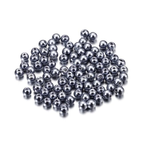 Blausky 100 Stück 6mm Bunte Glasperlen,Pony Perlen Bastelperlen mit Loch Runde Edelstein Perlen Rocailles-Perlen Lose Glas Perlen Spacer Perlen für DIY Schmuck Armbänder Ohrringe,Grauviolett Blausky 100 Stück 6mm Bunte Glasperlen,Pony Perlen Bastelperlen mit Loch Runde Edelstein Perlen Rocailles-Perlen Lose Glas Perlen Spacer Perlen für DIY Schmuck Armbänder Ohrringe,Grauviolett von Blausky