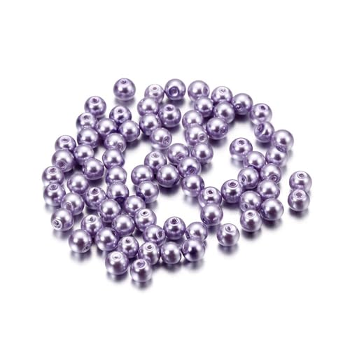 Blausky 100 Stück 6mm Bunte Glasperlen,Pony Perlen Bastelperlen mit Loch Runde Edelstein Perlen Rocailles-Perlen Lose Glas Perlen Spacer Perlen für DIY Schmuck Armbänder Ohrringe,Hellviolett Blausky 100 Stück 6mm Bunte Glasperlen,Pony Perlen Bastelperlen mit Loch Runde Edelstein Perlen Rocailles-Perlen Lose Glas Perlen Spacer Perlen für DIY Schmuck Armbänder Ohrringe,Hellviolett von Blausky
