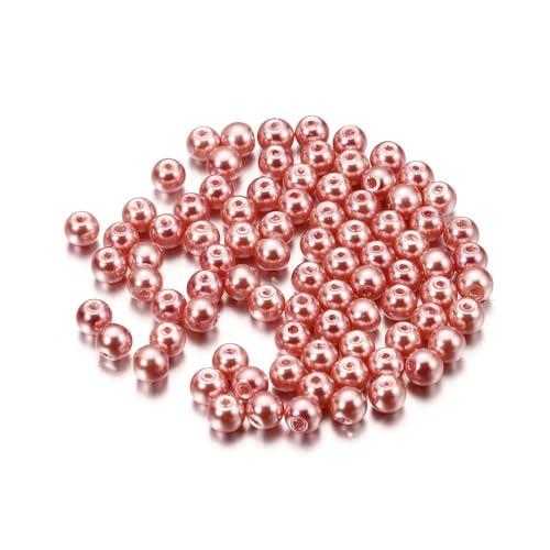 Blausky 100 Stück 8mm Bunte Glasperlen,Pony Perlen Bastelperlen mit Loch Runde Edelstein Perlen Rocailles-Perlen Lose Glas Perlen Spacer Perlen für DIY Schmuck Armbänder Ohrringe,Dunkelrosa Blausky 100 Stück 8mm Bunte Glasperlen,Pony Perlen Bastelperlen mit Loch Runde Edelstein Perlen Rocailles-Perlen Lose Glas Perlen Spacer Perlen für DIY Schmuck Armbänder Ohrringe,Dunkelrosa von Blausky