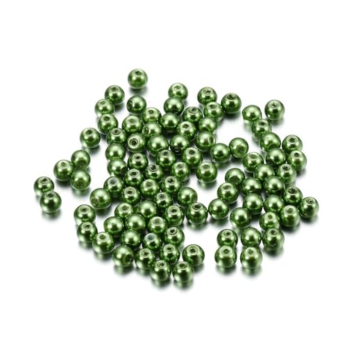 Blausky 100 Stück 8mm Bunte Glasperlen,Pony Perlen Bastelperlen mit Loch Runde Edelstein Perlen Rocailles-Perlen Lose Glas Perlen Spacer Perlen für DIY Schmuck Armbänder Ohrringe,Grün A Blausky 100 Stück 8mm Bunte Glasperlen,Pony Perlen Bastelperlen mit Loch Runde Edelstein Perlen Rocailles-Perlen Lose Glas Perlen Spacer Perlen für DIY Schmuck Armbänder Ohrringe,Grün A von Blausky