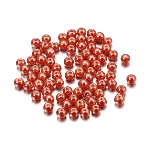 Blausky 100 Stück 8mm Bunte Glasperlen,Pony Perlen Bastelperlen mit Loch Runde Edelstein Perlen Rocailles-Perlen Lose Glas Perlen Spacer Perlen für DIY Schmuck Armbänder Ohrringe,Orange Blausky 100 Stück 8mm Bunte Glasperlen,Pony Perlen Bastelperlen mit Loch Runde Edelstein Perlen Rocailles-Perlen Lose Glas Perlen Spacer Perlen für DIY Schmuck Armbänder Ohrringe,Orange von Blausky