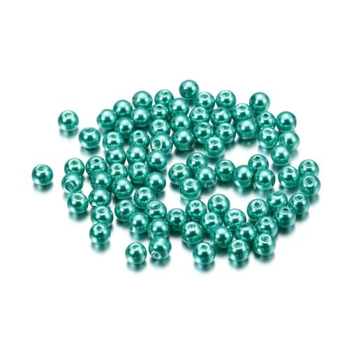Blausky 100 Stück 8mm Bunte Glasperlen,Pony Perlen Bastelperlen mit Loch Runde Edelstein Perlen Rocailles-Perlen Lose Glas Perlen Spacer Perlen für DIY Schmuck Armbänder Ohrringe,Seeblau Blausky 100 Stück 8mm Bunte Glasperlen,Pony Perlen Bastelperlen mit Loch Runde Edelstein Perlen Rocailles-Perlen Lose Glas Perlen Spacer Perlen für DIY Schmuck Armbänder Ohrringe,Seeblau von Blausky