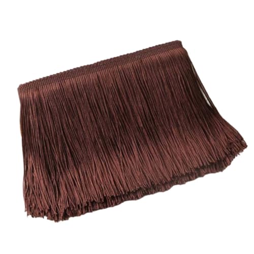 Blausky 10cm x 5m Breite Quaste Fransenborte Tanzfransen Schnittfranse Seidig Fransen Fransenband Dekoband Fransen-Borten Bänder zum Nähen,für Lateinisches Kleid Dessous Vorhänge,Braun Blausky 10cm x 5m Breite Quaste Fransenborte Tanzfransen Schnittfranse Seidig Fransen Fransenband Dekoband Fransen-Borten Bänder zum Nähen,für Lateinisches Kleid Dessous Vorhänge,Braun von Blausky
