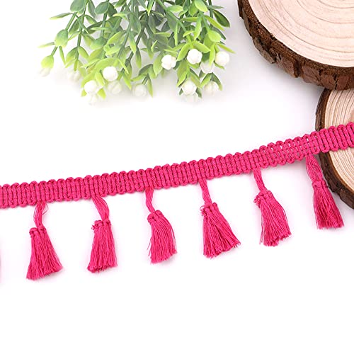 Blausky 15 Yards Quastenborte,Quasten-Nähkantenbesatz,Fransenband zum Nähen,Farbige Fransenborte,Fransen Trim,Dekorativer Besatz für Vorhang Lampenschirm Kostüm Tischdecke,Breite 4 cm,Rosa Blausky 15 Yards Quastenborte,Quasten-Nähkantenbesatz,Fransenband zum Nähen,Farbige Fransenborte,Fransen Trim,Dekorativer Besatz für Vorhang Lampenschirm Kostüm Tischdecke,Breite 4 cm,Rosa von Blausky