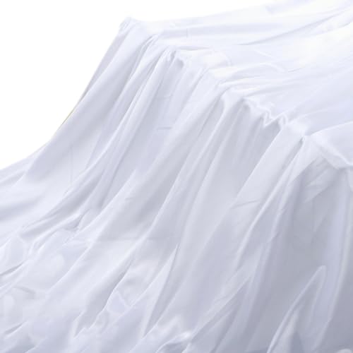 Blausky 155 cm x 3 m Glanz Satin Stoff Meterware,Satin-Stoff,Vorhangstoff,Dekostoff zum N鋒en,f黵 Party Hochzeit Dekoration B黨ne Feier Festival,Tischdecken,DIY Handwerk,Hintergrundstoff,Wei? Blausky 155 cm x 3 m Glanz Satin Stoff Meterware,Satin-Stoff,Vorhangstoff,Dekostoff zum N鋒en,f黵 Party Hochzeit Dekoration B黨ne Feier Festival,Tischdecken,DIY Handwerk,Hintergrundstoff,Wei? von Blausky