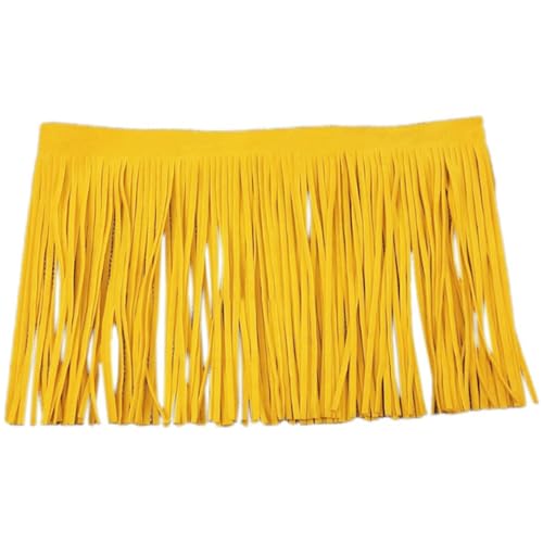 Blausky 15cm x 2m Künstlich Wildleder Fransen Band,Doppelseitiges Leder Quaste,Faux Wildleder Fransenborte Quastenband Schnittfranse,Dekoband Lederfransenbesatz zum Nähen für DIY Kleid Tanzrock,Gelb Blausky 15cm x 2m Künstlich Wildleder Fransen Band,Doppelseitiges Leder Quaste,Faux Wildleder Fransenborte Quastenband Schnittfranse,Dekoband Lederfransenbesatz zum Nähen für DIY Kleid Tanzrock,Gelb von Blausky