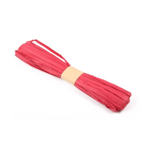 Blausky 1x20m Bast Band,Naturbast Papierband Bastband,Raffia Papierschnur Geschenkband Natural Raffia Ribbon zum Basteln für DIY Weben Geschenkverpackung Gärtnern Florist Bouquets,Rot Blausky 1x20m Bast Band,Naturbast Papierband Bastband,Raffia Papierschnur Geschenkband Natural Raffia Ribbon zum Basteln für DIY Weben Geschenkverpackung Gärtnern Florist Bouquets,Rot von Blausky
