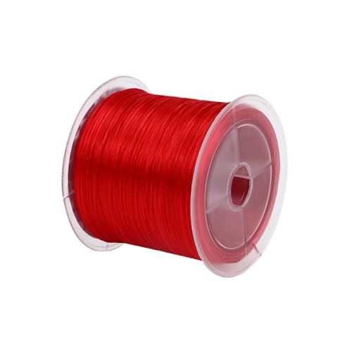 Blausky 1x50m Stretch Schnur,Nylonschnur,0.8mm Schmuckfaden Elastische Faden Perlenschnur Bastelschnur SchmuckfadeArmband Schnur Perlen Kordel für DIY Schmuck Armbänder,Rot Blausky 1x50m Stretch Schnur,Nylonschnur,0.8mm Schmuckfaden Elastische Faden Perlenschnur Bastelschnur SchmuckfadeArmband Schnur Perlen Kordel für DIY Schmuck Armbänder,Rot von Blausky