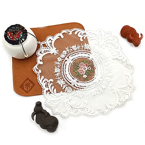 Blausky 2 Stück Tischdecke Spitze,Quadrat Deckchen,Tischdecke mit floralem Muster,Spitze Stickerei Tisch Tischse,Spitzendeckchen,Untersetzer,für Tassen Vasen Schalen Teller Tischsets,28 x 28 cm,Weiß Blausky 2 Stück Tischdecke Spitze,Quadrat Deckchen,Tischdecke mit floralem Muster,Spitze Stickerei Tisch Tischse,Spitzendeckchen,Untersetzer,für Tassen Vasen Schalen Teller Tischsets,28 x 28 cm,Weiß von Blausky