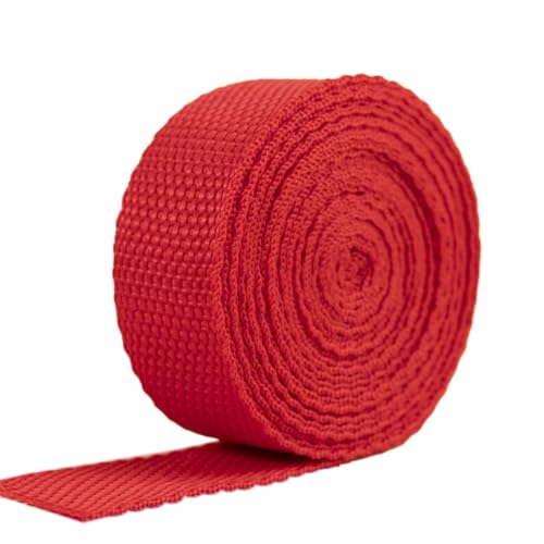 Blausky 2.5cm x 10m Polypropylene Gurtband,Nylon Gurtband,Dekoband Schleifenband Breit Gurtbänder Bänder Stoffgurt für DIY-Herstellung Gepäckgurt,Handtaschen Haustierhalsband Rucksack,Rot Blausky 2.5cm x 10m Polypropylene Gurtband,Nylon Gurtband,Dekoband Schleifenband Breit Gurtbänder Bänder Stoffgurt für DIY-Herstellung Gepäckgurt,Handtaschen Haustierhalsband Rucksack,Rot von Blausky