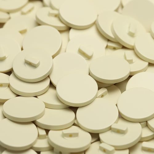 Blausky 20 Stück Flache Runde Knöpfe,Knöpfe mit Henkel Ösenknöpfe Ersatz Bastelknöpfe Nähknöpfe Kunststoff Buttons zum Nähen für Bekleidung Jacke Mantel Blazer Kardigans,Elfenbeinweiß,18mm Blausky 20 Stück Flache Runde Knöpfe,Knöpfe mit Henkel Ösenknöpfe Ersatz Bastelknöpfe Nähknöpfe Kunststoff Buttons zum Nähen für Bekleidung Jacke Mantel Blazer Kardigans,Elfenbeinweiß,18mm von Blausky