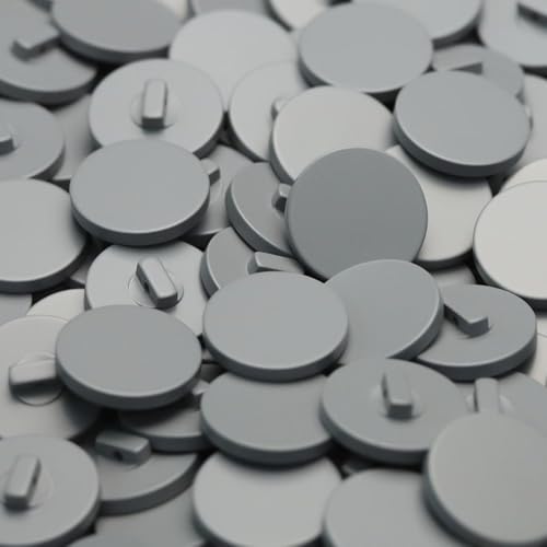 Blausky 20 Stück Flache Runde Knöpfe,Knöpfe mit Henkel Ösenknöpfe Ersatz Bastelknöpfe Nähknöpfe Kunststoff Buttons zum Nähen für Bekleidung Jacke Mantel Blazer Kardigans,Grau,15mm Blausky 20 Stück Flache Runde Knöpfe,Knöpfe mit Henkel Ösenknöpfe Ersatz Bastelknöpfe Nähknöpfe Kunststoff Buttons zum Nähen für Bekleidung Jacke Mantel Blazer Kardigans,Grau,15mm von Blausky