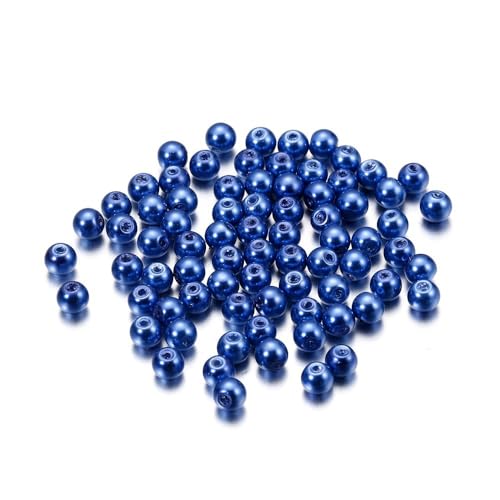 Blausky 200 Stück 4mm Bunte Glasperlen,Pony Perlen Bastelperlen mit Loch Runde Edelstein Perlen Rocailles-Perlen Lose Glas Perlen Spacer Perlen für DIY Schmuck Armbänder Ohrringe,Königsblau Blausky 200 Stück 4mm Bunte Glasperlen,Pony Perlen Bastelperlen mit Loch Runde Edelstein Perlen Rocailles-Perlen Lose Glas Perlen Spacer Perlen für DIY Schmuck Armbänder Ohrringe,Königsblau von Blausky
