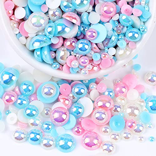 Blausky 200 Stück Flache Rückseite Halbrunde Perlen,Flache Rücken Perlen,Kunstperle Lose Perlen Bunte Halbperlen,Imitationsperlen Dekoperlen für DIY Maniküre,Schmuckherstellung,5 mm,Puderblau Blausky 200 Stück Flache Rückseite Halbrunde Perlen,Flache Rücken Perlen,Kunstperle Lose Perlen Bunte Halbperlen,Imitationsperlen Dekoperlen für DIY Maniküre,Schmuckherstellung,5 mm,Puderblau von Blausky