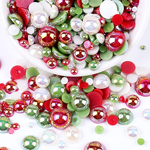 Blausky 200 Stück Flache Rückseite Halbrunde Perlen,Flache Rücken Perlen,Kunstperle Lose Perlen Bunte Halbperlen,Imitationsperlen Dekoperlen für DIY Maniküre,Schmuckherstellung,5 mm,Rot-Grün Blausky 200 Stück Flache Rückseite Halbrunde Perlen,Flache Rücken Perlen,Kunstperle Lose Perlen Bunte Halbperlen,Imitationsperlen Dekoperlen für DIY Maniküre,Schmuckherstellung,5 mm,Rot-Grün von Blausky
