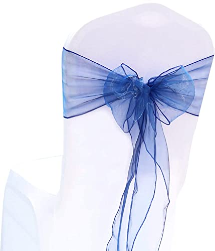 Blausky 25 Stück Universal Stuhlschärpen,18x275cm Organza Stuhlschleife Schleifenband Stuhlbänder Stuhl Dekorative Schleife Stuhl Schärpen für Hochzeit Party Zeremonie Feiern Bankett,Blau A Blausky 25 Stück Universal Stuhlschärpen,18x275cm Organza Stuhlschleife Schleifenband Stuhlbänder Stuhl Dekorative Schleife Stuhl Schärpen für Hochzeit Party Zeremonie Feiern Bankett,Blau A von Blausky