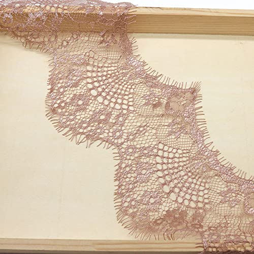 Blausky 3 Yards 9.5 cm Breite Spitzenband,Wimpernspitze,Wellig Spitzenborte Vintage Spitze-Borten Deko,Fransen Trim zum Nähen,für Bastelarbeiten Hochzeit Geschenkverpackungen Schleifen,Hellbraun Blausky 3 Yards 9.5 cm Breite Spitzenband,Wimpernspitze,Wellig Spitzenborte Vintage Spitze-Borten Deko,Fransen Trim zum Nähen,für Bastelarbeiten Hochzeit Geschenkverpackungen Schleifen,Hellbraun von Blausky
