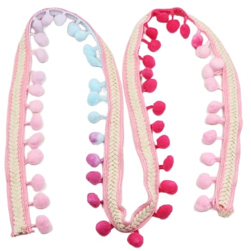 Blausky 3.5cm x 5 Yards Pomponborte,Bunt Pom Poms Quaste Bommelborte im ethnischen Stil Fransenborte Quaste Trim Pompoms Bänder Quastenband zum Nähen für DIY Kleidung Vorhang Kissen Deko,Bunt A Blausky 3.5cm x 5 Yards Pomponborte,Bunt Pom Poms Quaste Bommelborte im ethnischen Stil Fransenborte Quaste Trim Pompoms Bänder Quastenband zum Nähen für DIY Kleidung Vorhang Kissen Deko,Bunt A von Blausky