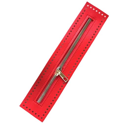 Blausky 4 Stück 5.5x27cm Lederreißverschluss,PU-Leder-Reißverschluss Reißverschlussrahmen zum Nähen Zippverschluss Ersatz Taschen Häkeln Zubehör für Handtasche Häkeltaschen Geldbörsen,Rot Blausky 4 Stück 5.5x27cm Lederreißverschluss,PU-Leder-Reißverschluss Reißverschlussrahmen zum Nähen Zippverschluss Ersatz Taschen Häkeln Zubehör für Handtasche Häkeltaschen Geldbörsen,Rot von Blausky