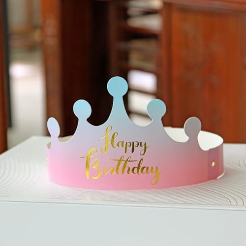 Blausky 40 Stück Happy birthday Papier Krone,Geburtstagshut Bunte Geburtstag Partyhüte Prinzessin Prinz Kronen Party Deko Hut für Foto Booth Party Geburtstags Festivals Baby Shower,Blau-Rosa Blausky 40 Stück Happy birthday Papier Krone,Geburtstagshut Bunte Geburtstag Partyhüte Prinzessin Prinz Kronen Party Deko Hut für Foto Booth Party Geburtstags Festivals Baby Shower,Blau-Rosa von Blausky