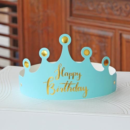 Blausky 40 Stück Happy birthday Papier Krone,Geburtstagshut Bunte Geburtstag Partyhüte Prinzessin Prinz Kronen Party Deko Hut für Foto Booth Party Geburtstags Festivals Baby Shower,Blau Blausky 40 Stück Happy birthday Papier Krone,Geburtstagshut Bunte Geburtstag Partyhüte Prinzessin Prinz Kronen Party Deko Hut für Foto Booth Party Geburtstags Festivals Baby Shower,Blau von Blausky