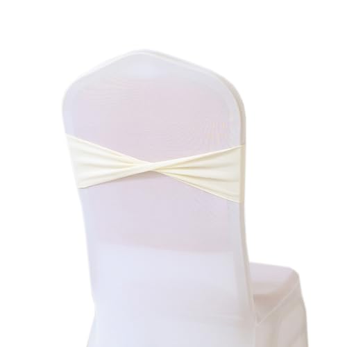 Blausky 50 Stück 13x35cm Stuhlschleife,Universelle Elastische Stuhlbänder Stuhlschärpen Bunt Stretch Schleifen Stuhl Schärpen Stuhldekoration für Partys Hochzeiten Bankette Empfänge,Creme Blausky 50 Stück 13x35cm Stuhlschleife,Universelle Elastische Stuhlbänder Stuhlschärpen Bunt Stretch Schleifen Stuhl Schärpen Stuhldekoration für Partys Hochzeiten Bankette Empfänge,Creme von Blausky