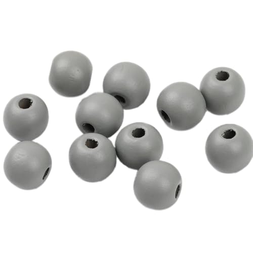 Blausky 50 Stück 16mm Holzperlen zum Auffädeln,Holzkugeln mit Loch Rund Armband Perlen Bunt Bastelnperlen Natürliche Lose Holz Perlen für Schmuck,Traumfänger,Schlüsselanhänger,Grau Blausky 50 Stück 16mm Holzperlen zum Auffädeln,Holzkugeln mit Loch Rund Armband Perlen Bunt Bastelnperlen Natürliche Lose Holz Perlen für Schmuck,Traumfänger,Schlüsselanhänger,Grau von Blausky