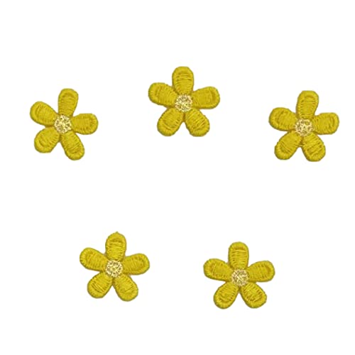 Blausky 50 Stück 2cm Blumen Applikationen,Bunte Nähblumen-Patches Bestickte Aufnäher Kostümzubehör Stickte Flicken Reparatur Patches zum Nähen für Kleidung Hüte Jeans Hemden Taschen,Gelb Blausky 50 Stück 2cm Blumen Applikationen,Bunte Nähblumen-Patches Bestickte Aufnäher Kostümzubehör Stickte Flicken Reparatur Patches zum Nähen für Kleidung Hüte Jeans Hemden Taschen,Gelb von Blausky