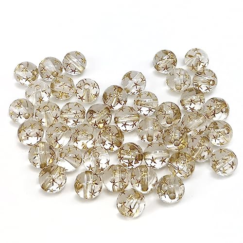 Blausky 50 Stück 8 mm Sternperlen aus Acryl,Mini Runde Sternperlen mit Loch,Bastelperlen Lose Perlen Edelsteinperlen zum Auffädeln,Spacer Perlen für DIY Armbänder Anhänger Ohrringe,Transparent Blausky 50 Stück 8 mm Sternperlen aus Acryl,Mini Runde Sternperlen mit Loch,Bastelperlen Lose Perlen Edelsteinperlen zum Auffädeln,Spacer Perlen für DIY Armbänder Anhänger Ohrringe,Transparent von Blausky
