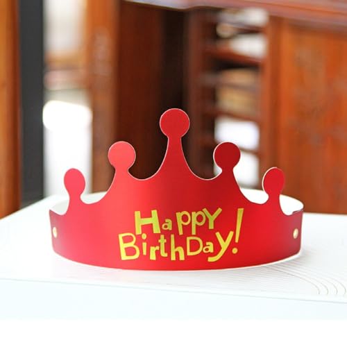 Blausky 50 Stück Happy birthday Papier Krone,Geburtstagshut Bunte Geburtstag Partyhüte Prinzessin Prinz Kronen Party Deko Hut für Foto Booth Party Geburtstags Festivals Baby Shower,Rot Blausky 50 Stück Happy birthday Papier Krone,Geburtstagshut Bunte Geburtstag Partyhüte Prinzessin Prinz Kronen Party Deko Hut für Foto Booth Party Geburtstags Festivals Baby Shower,Rot von Blausky
