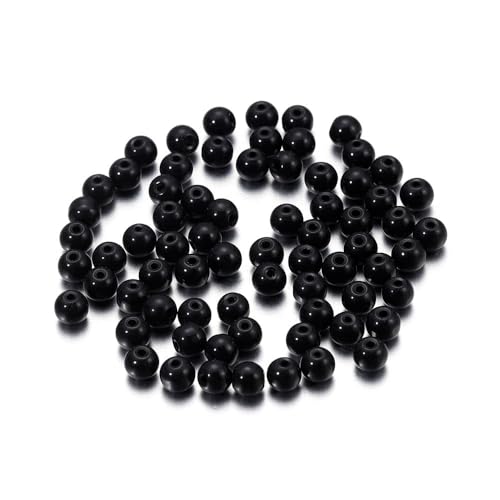 Blausky 500 Stück 4mm Bunte Glasperlen,Pony Perlen Bastelperlen mit Loch Runde Edelstein Perlen Rocailles-Perlen Lose Glas Perlen Spacer Perlen für DIY Schmuck Armbänder Ohrringe,Schwarz Blausky 500 Stück 4mm Bunte Glasperlen,Pony Perlen Bastelperlen mit Loch Runde Edelstein Perlen Rocailles-Perlen Lose Glas Perlen Spacer Perlen für DIY Schmuck Armbänder Ohrringe,Schwarz von Blausky