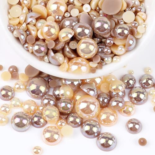 Blausky 60 Stück Flache Rückseite Halbrunde Perlen,Flache Rücken Perlen,Kunstperle Lose Perlen Bunte Halbperlen,Imitationsperlen Dekoperlen für DIY Maniküre,Schmuckherstellung,8 mm,Orange-Braun Blausky 60 Stück Flache Rückseite Halbrunde Perlen,Flache Rücken Perlen,Kunstperle Lose Perlen Bunte Halbperlen,Imitationsperlen Dekoperlen für DIY Maniküre,Schmuckherstellung,8 mm,Orange-Braun von Blausky