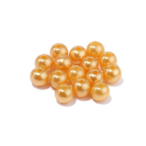 Blausky 600 Stück Runde Perlen,Lose Perlen,Bunte Perlen,Bastelperlen,Künstliche Perlen mit Löchern zum Auffädeln,für Schmuckherstellung DIY Halsketten Armbänder Ohrringe Handwerk,Gold,8 mm Blausky 600 Stück Runde Perlen,Lose Perlen,Bunte Perlen,Bastelperlen,Künstliche Perlen mit Löchern zum Auffädeln,für Schmuckherstellung DIY Halsketten Armbänder Ohrringe Handwerk,Gold,8 mm von Blausky