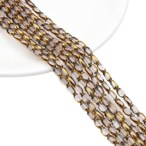 Blausky 75 Stück 4x6mm Glas Rocailles,Pony Perle,DIY Reisperlen,Oval Glasperlen mit Loch,Tiny Spacer Perlen Abstandsperlen für Schmuckherstellung Ohrring Halskette Anhänger,Hellviolett von Blausky