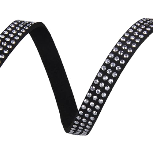 Blausky 8mm x 1m Lederband Flach,Lederstreifen Lederriemen mit Nieten Lederbänder Ketten Lederschnur zum Basteln für DIY Schmuck Armbänder Choker Halsketten und Haustier Halsband,Kreis F Silber von Blausky