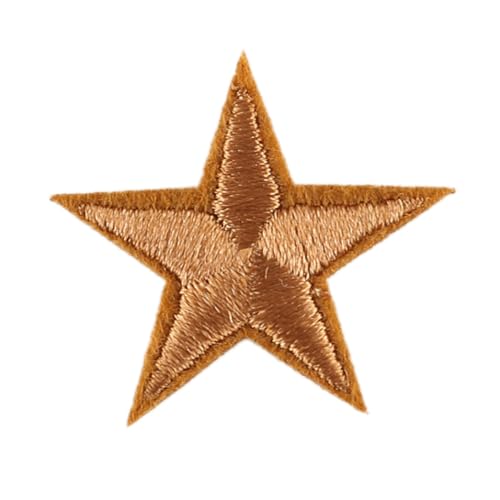 Blausky 99 Stück Aufnäher zum Aufnähen oder Aufbügeln,3x3cm Stern Bügelbilder Stickerei Patches Applikation Bügelflicken DIY-Zubehör für Kleidung Kleid Jacken Hut Jeans Rucksäcke,Hellbraun Blausky 99 Stück Aufnäher zum Aufnähen oder Aufbügeln,3x3cm Stern Bügelbilder Stickerei Patches Applikation Bügelflicken DIY-Zubehör für Kleidung Kleid Jacken Hut Jeans Rucksäcke,Hellbraun von Blausky