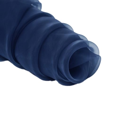 Blausky Organza Stoffe zum Nähen,Meterware,Transparent Organzastoff,Tüll Dekostoff Tüllstoff Schiere Deko Stoff für Vorhänge Tischdecken Stuhl Schärpe Bögen DIY Handwerk,3 m x 150 cm,Marineblau B Blausky Organza Stoffe zum Nähen,Meterware,Transparent Organzastoff,Tüll Dekostoff Tüllstoff Schiere Deko Stoff für Vorhänge Tischdecken Stuhl Schärpe Bögen DIY Handwerk,3 m x 150 cm,Marineblau B von Blausky
