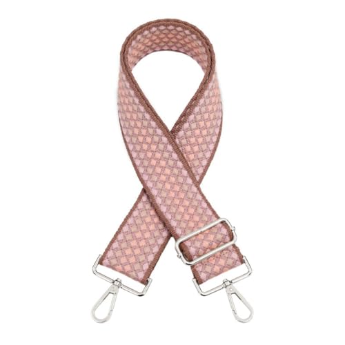 Blausky Taschengurt,5 cm Breit Taschengurte zum Wechseln,Verstellbar Breite Umhängetaschen Strap,75-130 cm,Taschenband Schulterriemen Bunte Schultergurt,für Taschen DIY Zubehör,Rosa+Silber Blausky Taschengurt,5 cm Breit Taschengurte zum Wechseln,Verstellbar Breite Umhängetaschen Strap,75-130 cm,Taschenband Schulterriemen Bunte Schultergurt,für Taschen DIY Zubehör,Rosa+Silber von Blausky