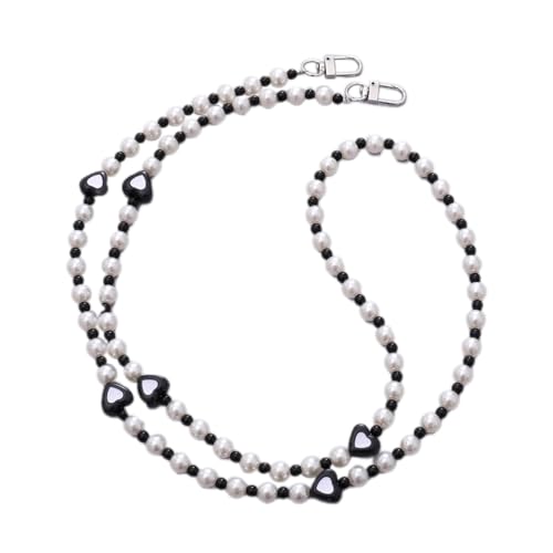 Blausky Universal Handykette,Bunte Herzförmige Perlen Handyband 60cm Handy-Kordel Umhängeband Schlüsselband Handyanhänger Handy Zubehör zum Umhängen mit jeder Hülle kombinierbar,Schwarz Blausky Universal Handykette,Bunte Herzförmige Perlen Handyband 60cm Handy-Kordel Umhängeband Schlüsselband Handyanhänger Handy Zubehör zum Umhängen mit jeder Hülle kombinierbar,Schwarz von Blausky
