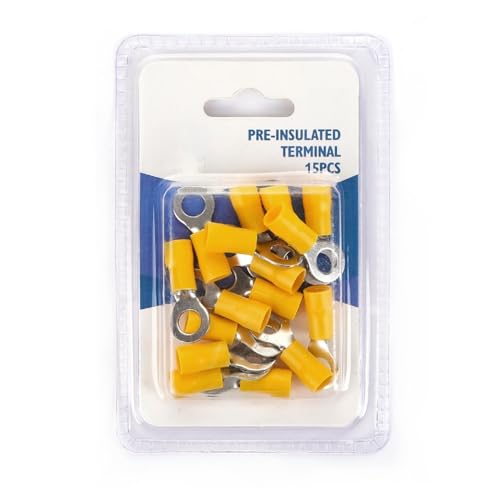 Vorisolierte Klemme SV1.25-6, gelb, ideal für sichere elektrische Verbindungen. Lieferung in Blisterverpackung mit 20 Stück, perfekt für alle Ihre Projekte. Vorisolierte Klemme SV1.25-6, gelb, ideal für sichere elektrische Verbindungen. Lieferung in Blisterverpackung mit 20 Stück, perfekt für alle Ihre Projekte. von Blendend