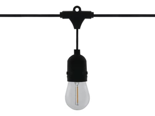 blendend LED-Lichterkette, 5 m lang, mit 10 x E27-Glühbirnen mit je 1 Watt, ideal für die dekorative Beleuchtung von Gärten und Außenbereichen. blendend LED-Lichterkette, 5 m lang, mit 10 x E27-Glühbirnen mit je 1 Watt, ideal für die dekorative Beleuchtung von Gärten und Außenbereichen. von Blendend