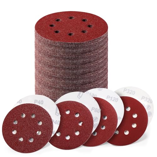 Blendura schleifpapier 125mm, schleifpapier klett P40/P80/P120/P320, rötlichbraun Blendura schleifpapier 125mm, schleifpapier klett P40/P80/P120/P320, rötlichbraun von Blendura
