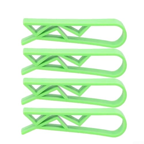 410 Stück leichte Kunststoff-Müllbeutel-Clips, funktionale Halterungen für Mülleimer, einfach zu bedienen (4 Stück, grün) von BlesConi